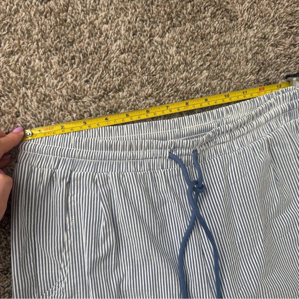 Striped Blue & White Pants - Picture 6 of 7